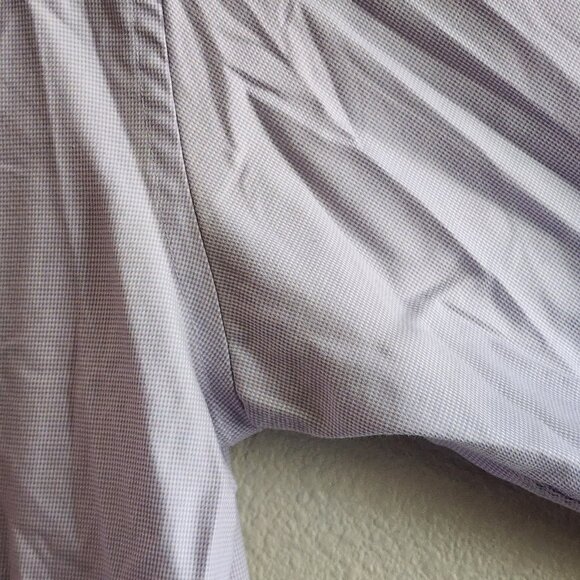 Michael Kors Shirt Mens Medium Purple Slim Fit Long Sleeve Button Up Dress - Picture 5 of 8